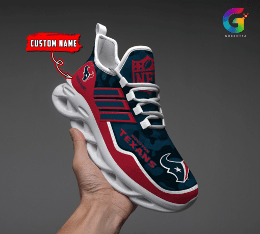 Houston Texans Personalized Yezy Running Sneakers