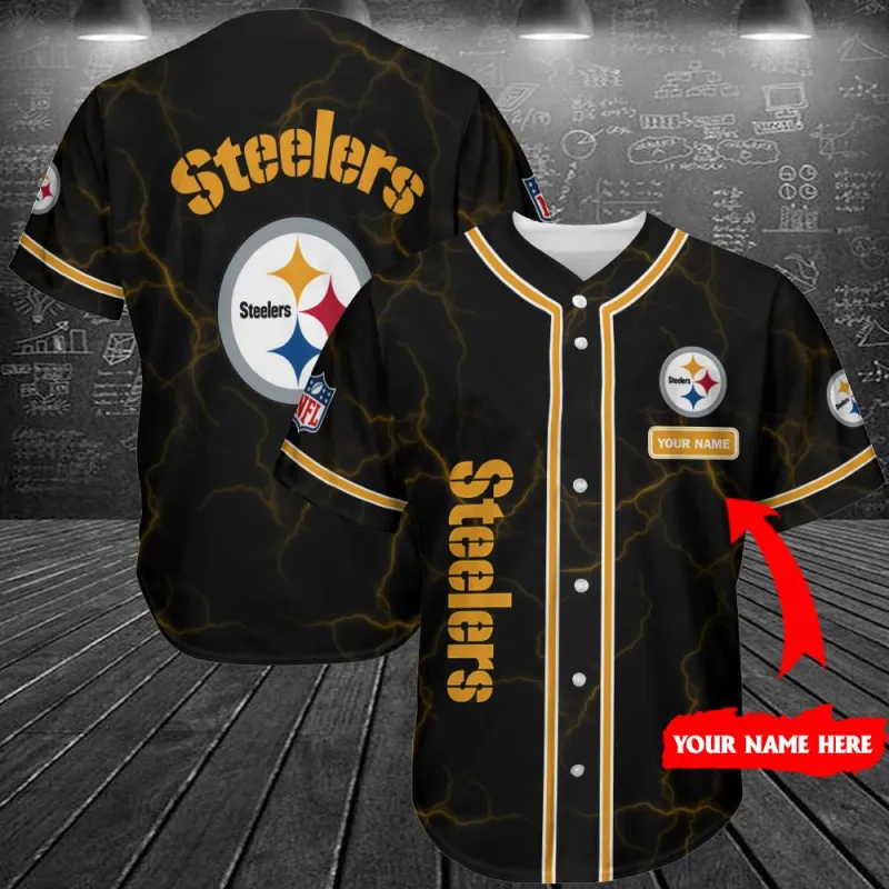Pittsburgh Steelers Personalized Baseball Jersey Shirt