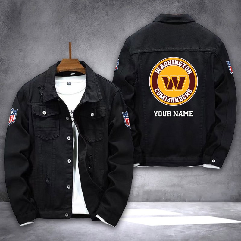 Washington Commanders Denim Jacket - Image 2