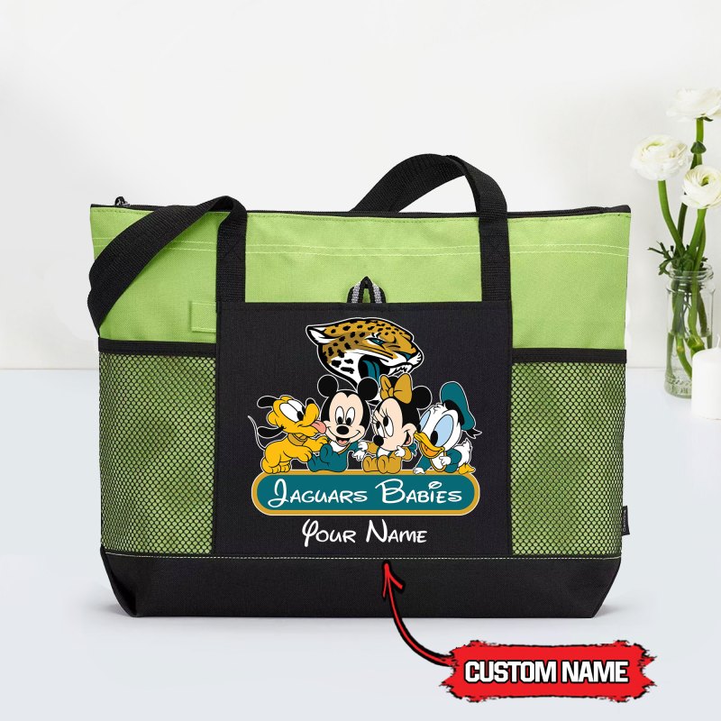 Jacksonville Jaguars Tote Bag Green Color