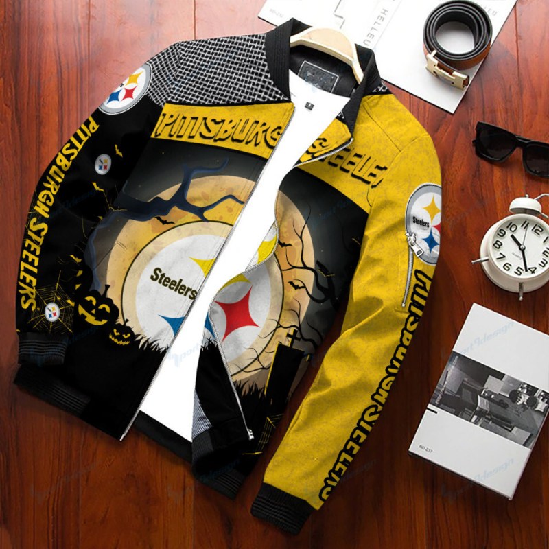 Pittsburgh Steelers Bomber Jacket Back