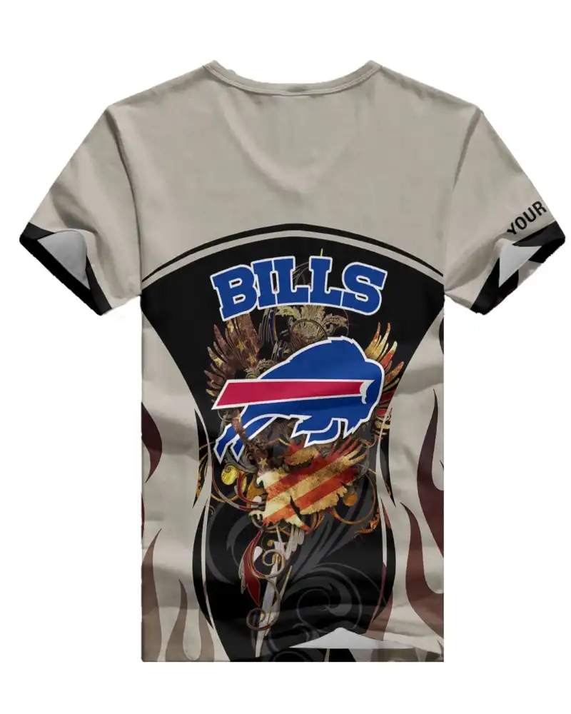 Buffalo Bills V-neck T-shirt - Back View