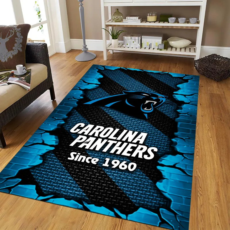 Carolina Panthers Team Rug