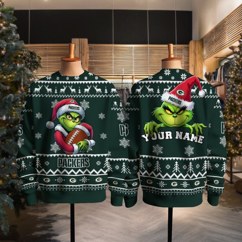 Green Bay Packers Ugly Christmas Sweater - MK Full