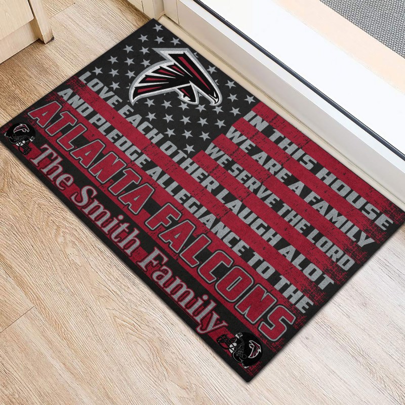 Atlanta Falcons Personalized Doormat