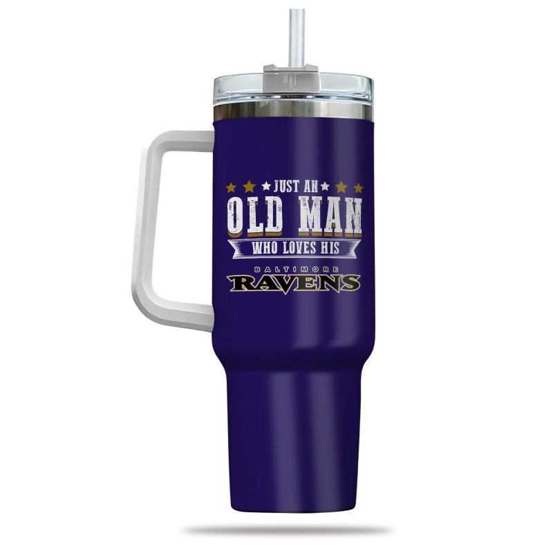 Baltimore Ravens 40oz Tumbler Image 3