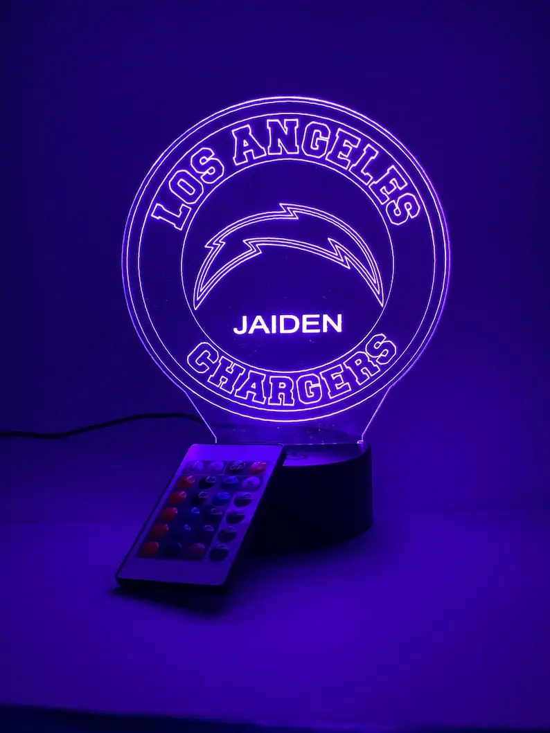 Color Changing Chargers 3D LED Lamp