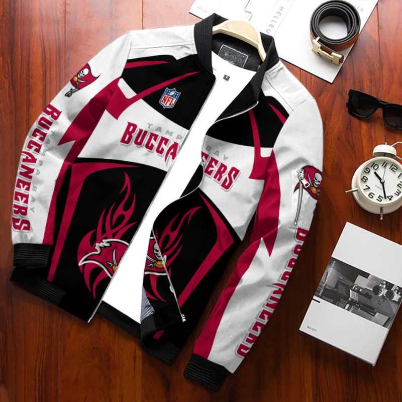 Tampa Bay Buccaneers Personalized Bomber Jacket Detail