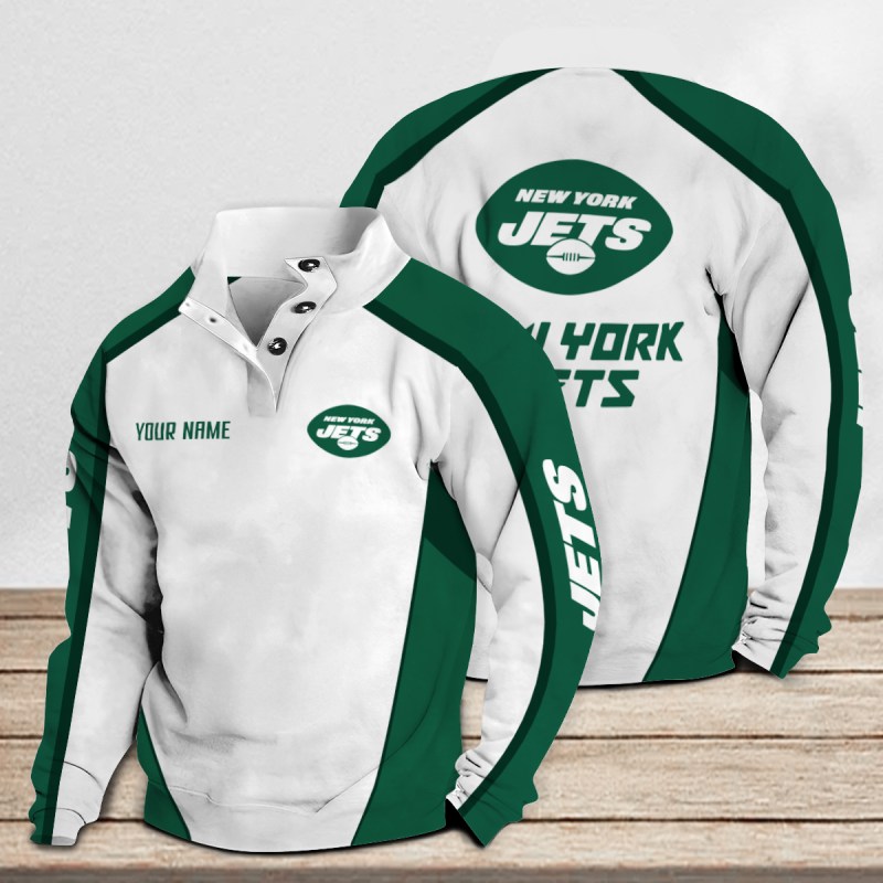 Áo Khoác Cổ Đứng Năng Động New York Jets
