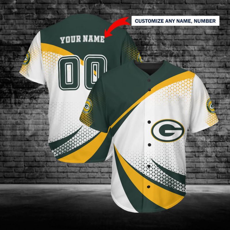 Personalized Green Bay Packers Baseball Jersey