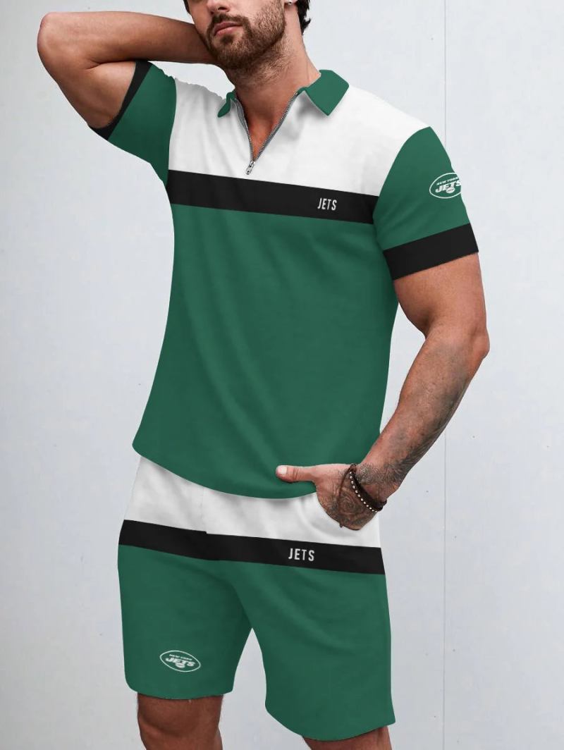 New York Jets Polo Shirt and Shorts