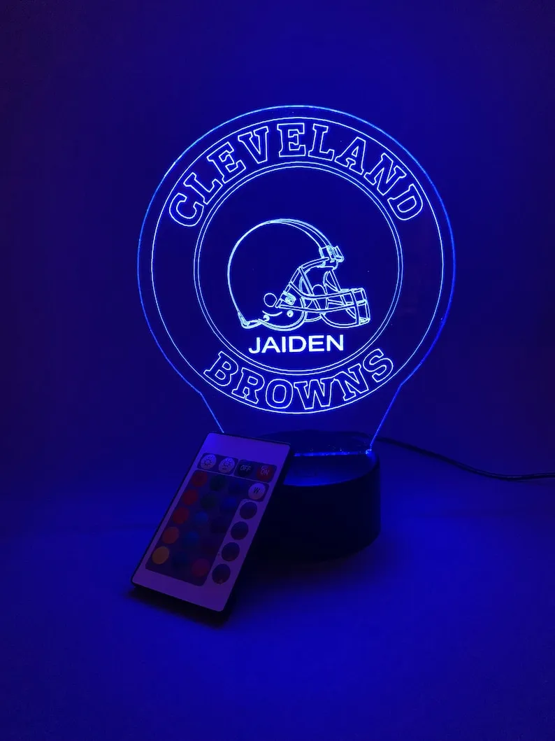 Personalized Cleveland Browns Lamp