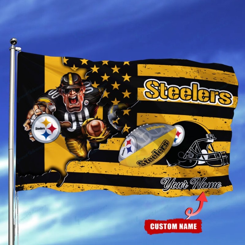 Pittsburgh Steelers Personalized Flag