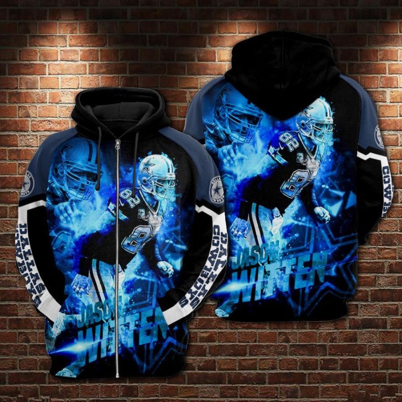 Dallas Cowboys Limited Hoodie - Jason Witten Back View