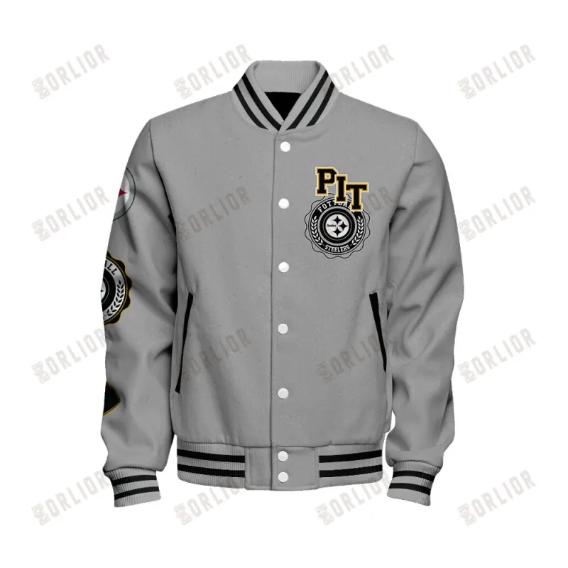 Pittsburgh Steelers Varsity Jacket Detail