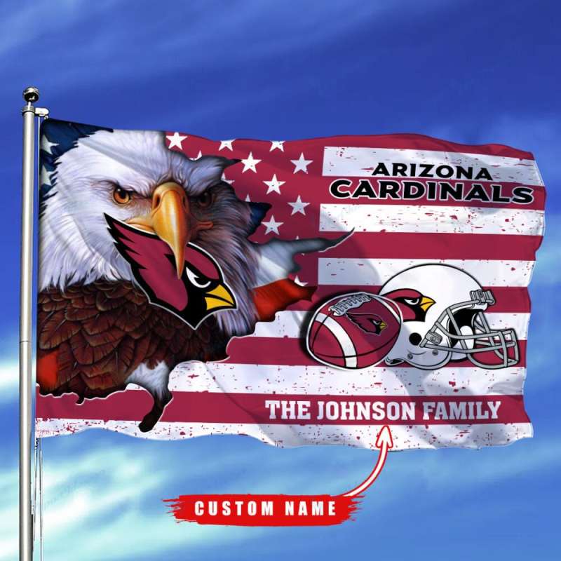 Arizona Cardinals Custom Name Flag