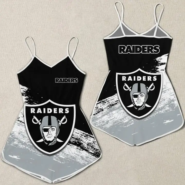 Las Vegas Raiders Women's 3D Printed Romper Jumpsuit
