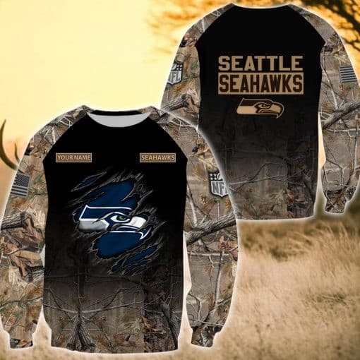 Seattle Seahawks Ugly Christmas Sweater Detail