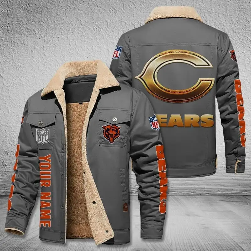 Chicago Bears Bomber Jacket - Close-Up