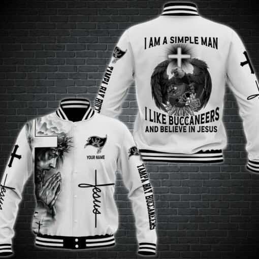 Tampa Bay Buccaneers Personalized Baseball Jacket