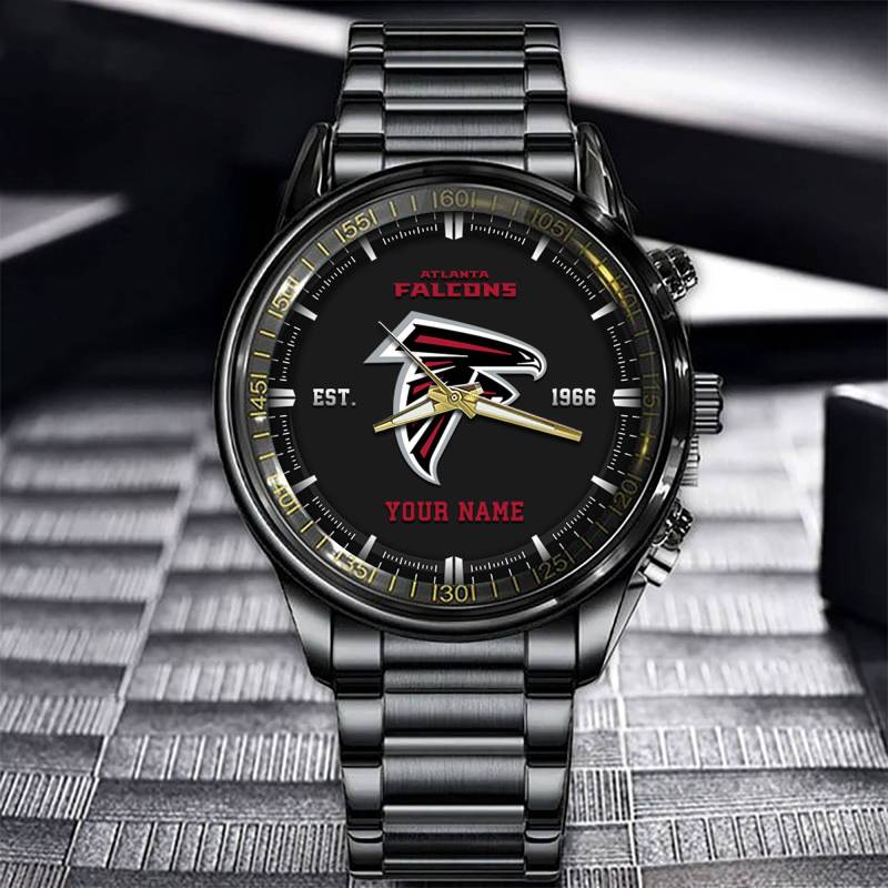 Atlanta Falcons Black Fashion Watch