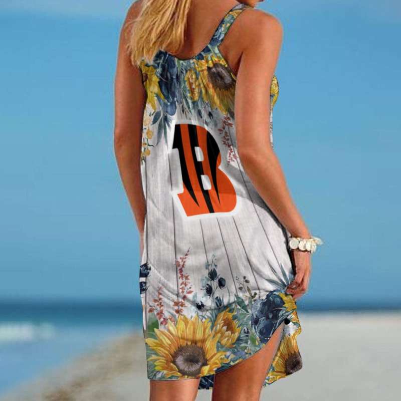 Stylish Cincinnati Bengals Beach Dress