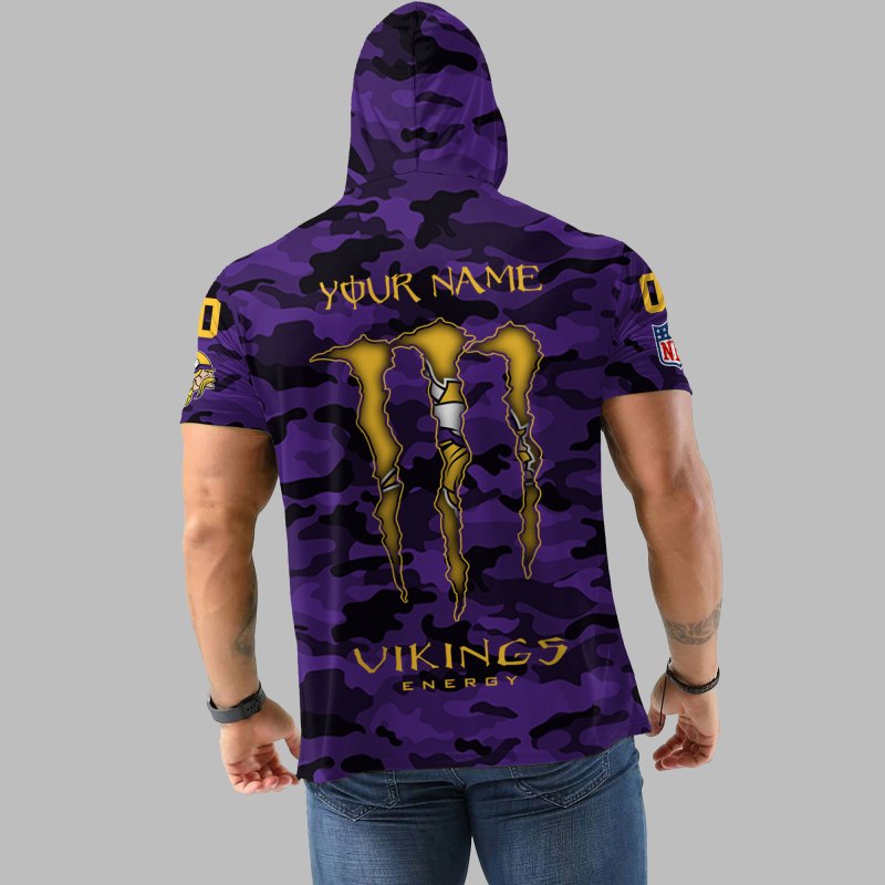 Minnesota Vikings Camo Hoodie Back
