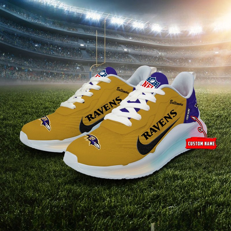 Baltimore Ravens Rainbow Cushion Running Shoes Image 1