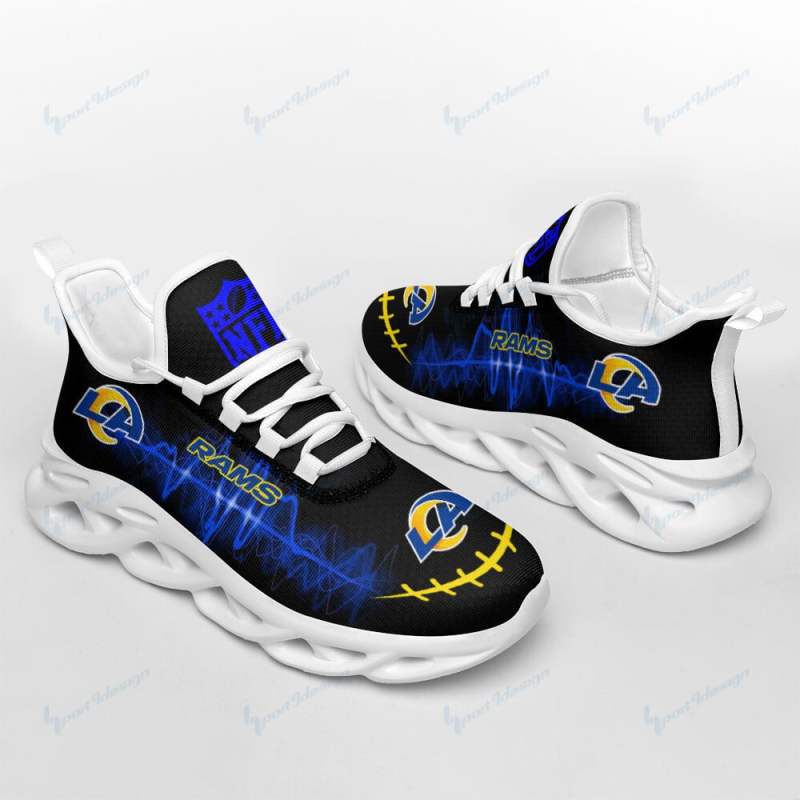 Los Angeles Rams Yezy Running Sneakers Side View