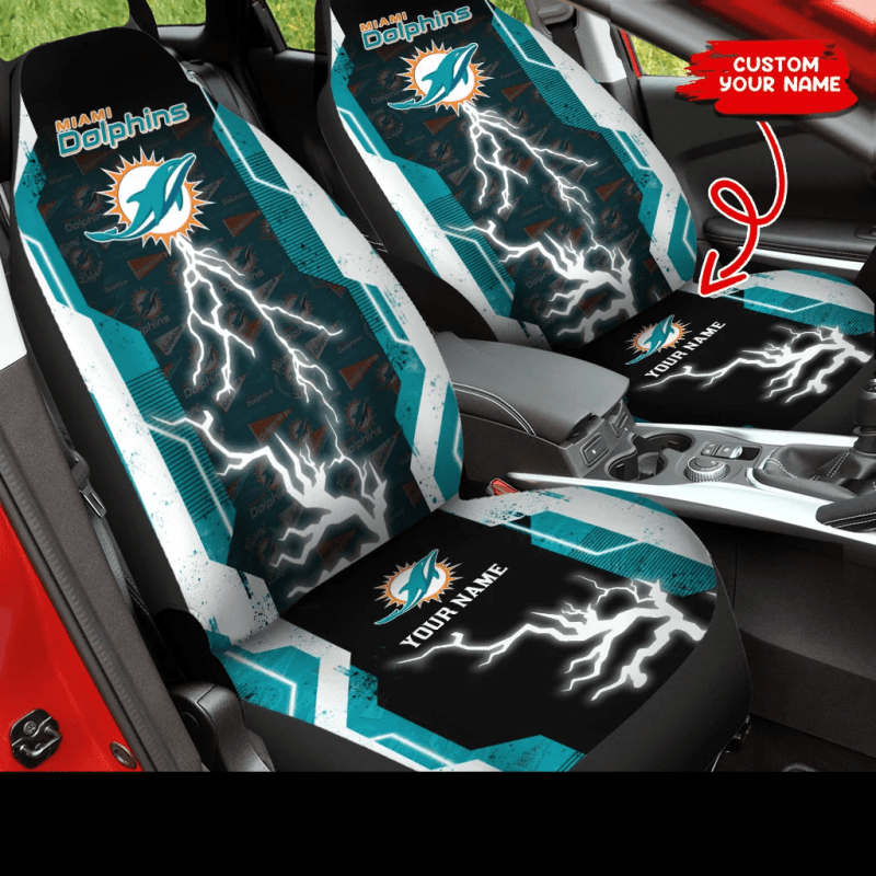 Personalized Miami Dolphins Seat Covers