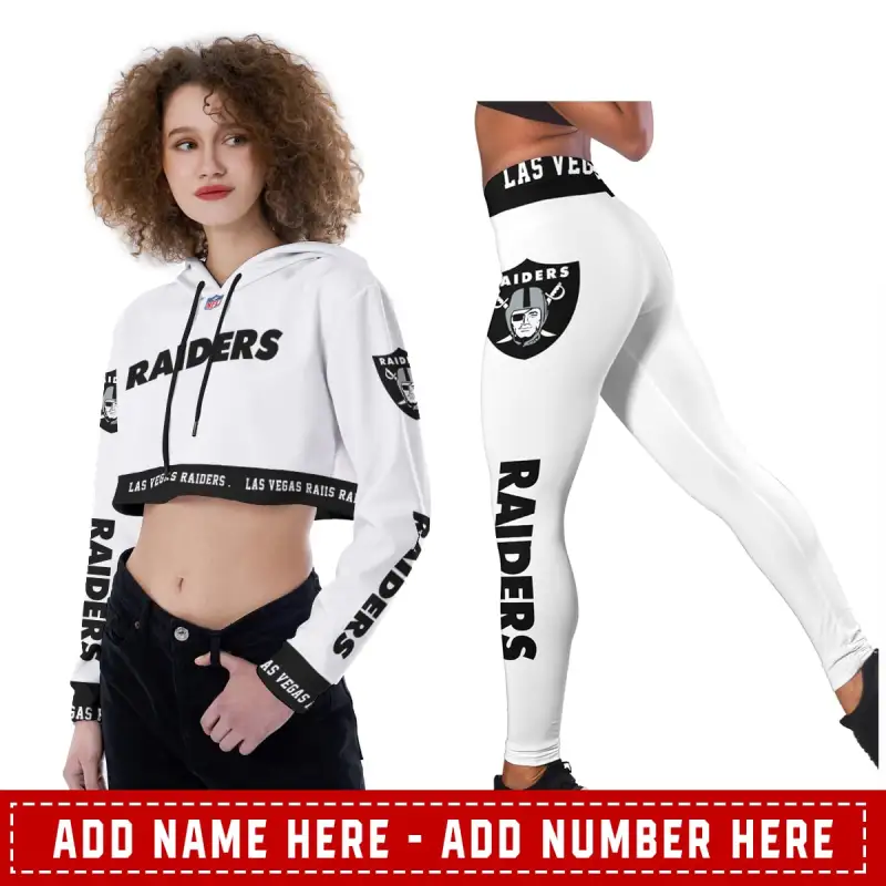 Las Vegas Raiders Croptop Hoodie