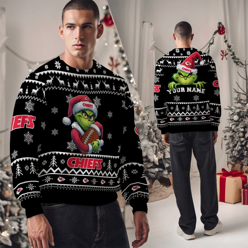 Kansas City Chiefs Ugly Christmas Sweater Studio