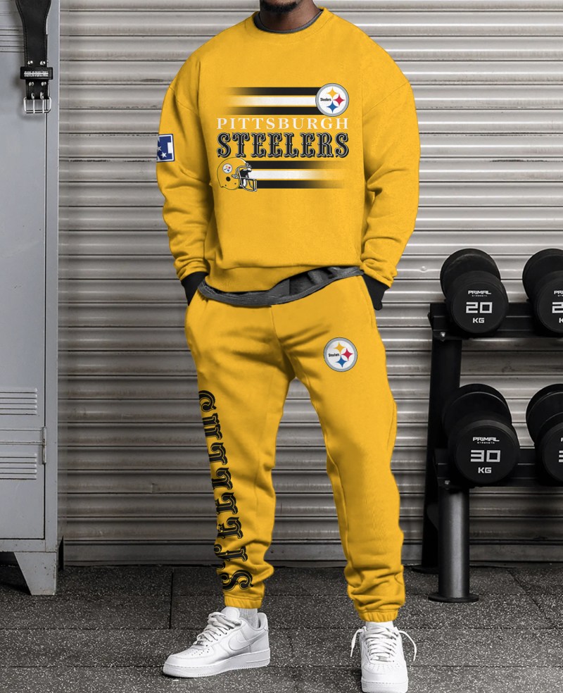 Pittsburgh Steelers Combo 3D Sweatsuit and Sweatpants
