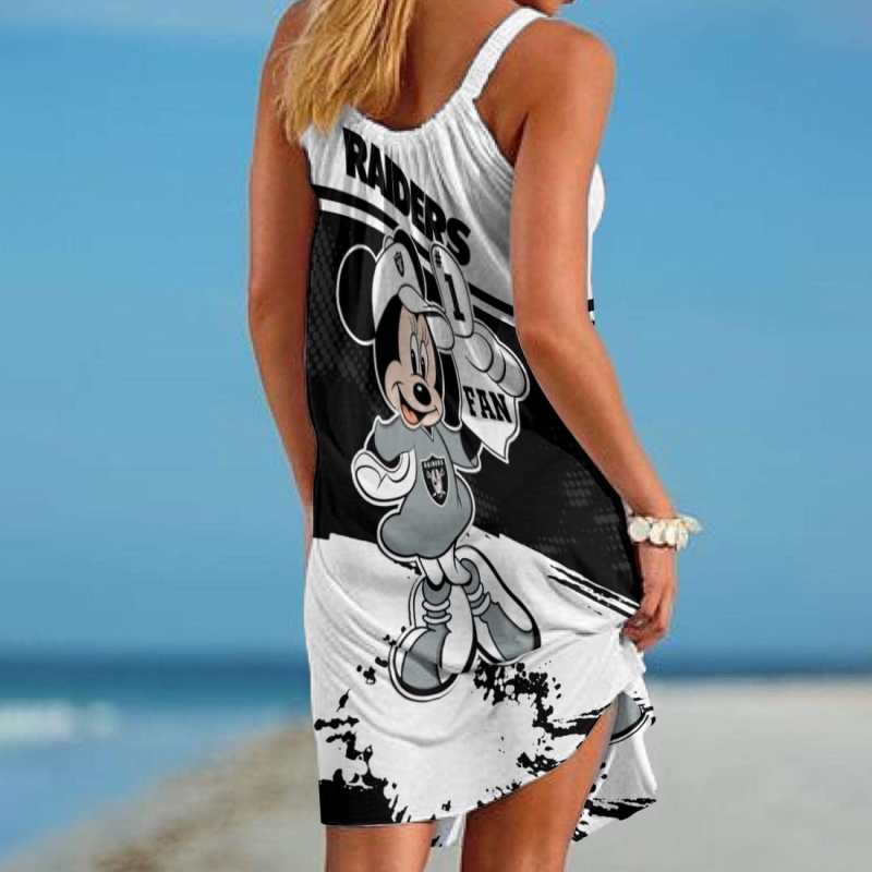 Las Vegas Raiders Beach Dress Back
