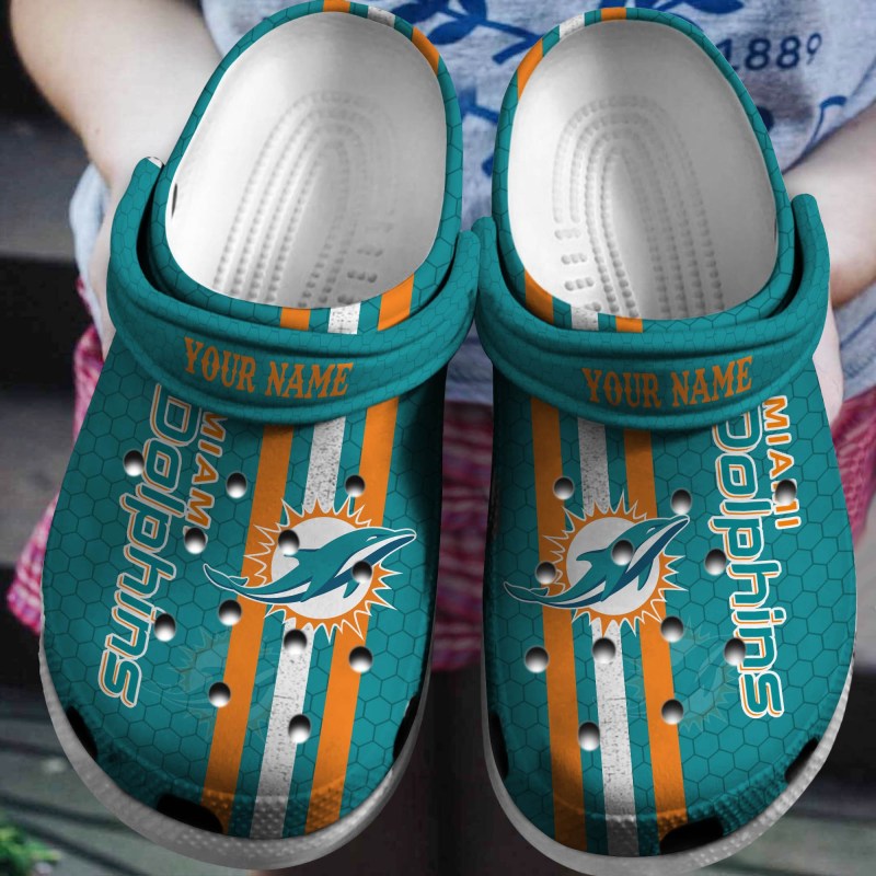Miami Dolphins Clogs Shoes