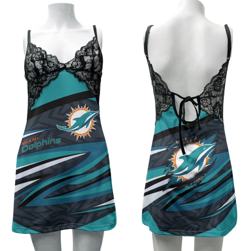 Miami Dolphins Slip Dress 1