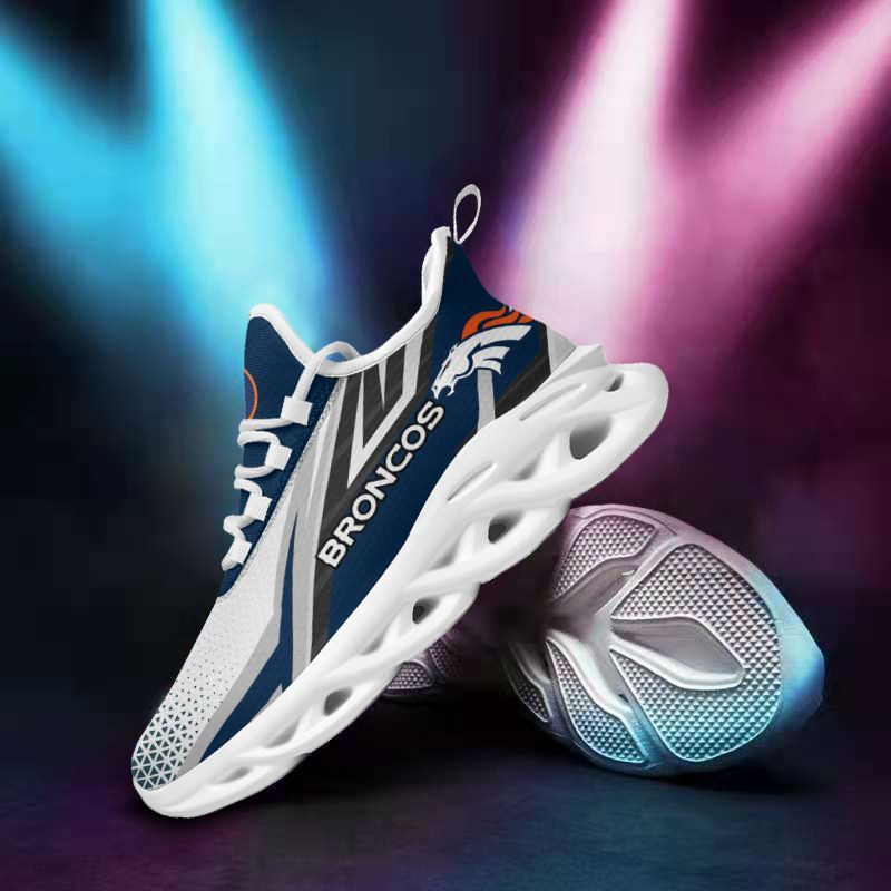 Denver Broncos Yezy Running Sneakers Top View