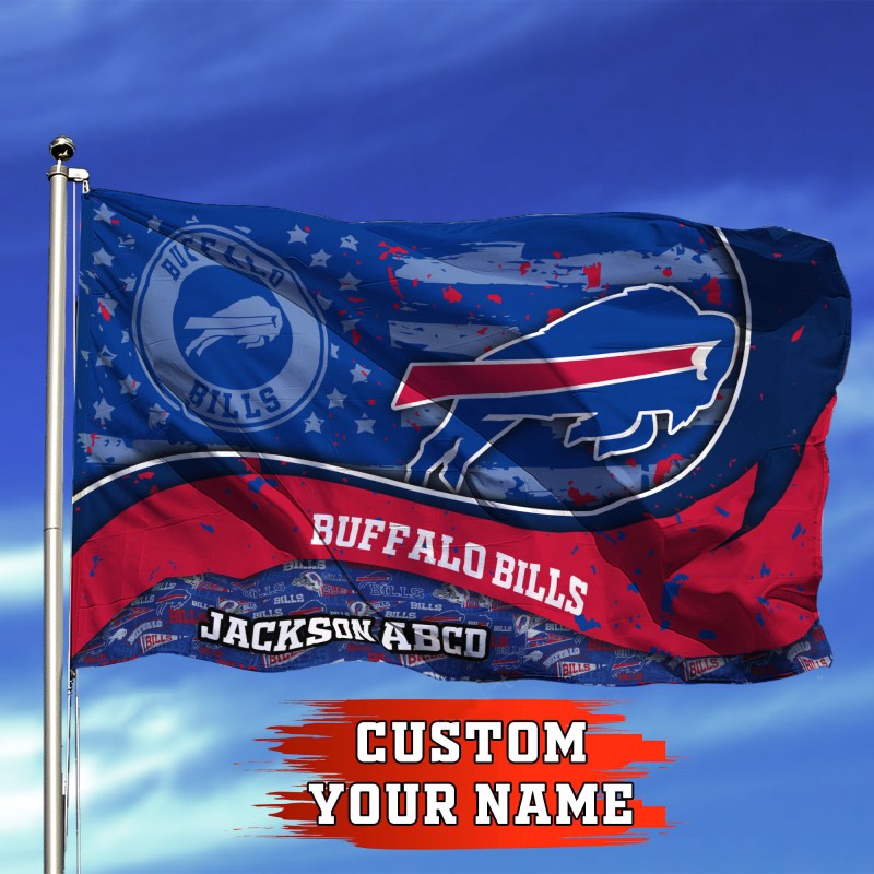 Buffalo Bills Personalized Flag