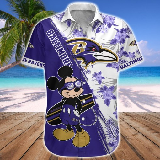 Baltimore Ravens Button Shirt Back