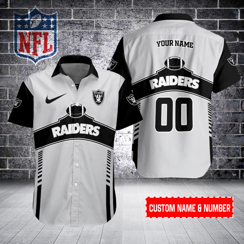 Sizing Chart for Las Vegas Raiders Personalized Button Shirt BB535
