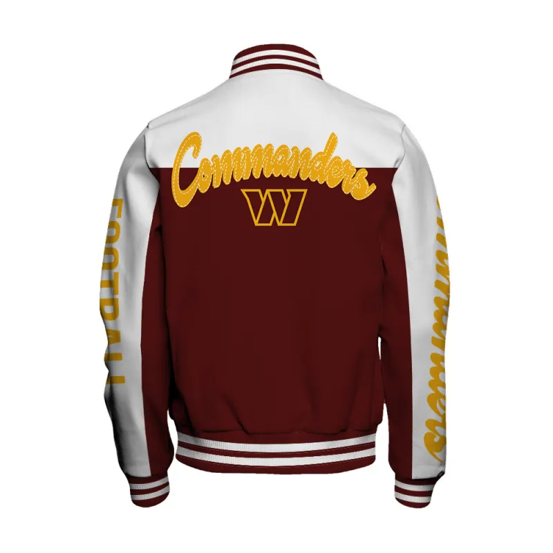 Washington Commanders Varsity Jacket - Side View