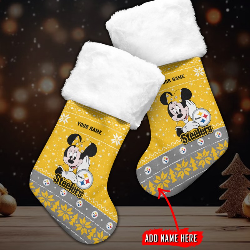 Pittsburgh Steelers Christmas Socks Design