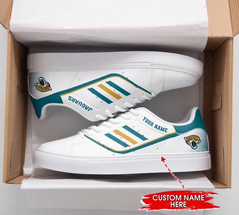Jacksonville Jaguars Custom Sneakers Profile View