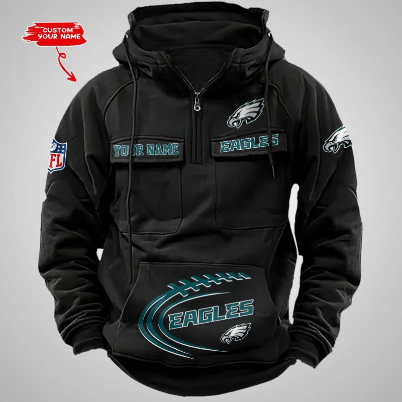 Philadelphia Eagles Zip Hoodie - Detail View