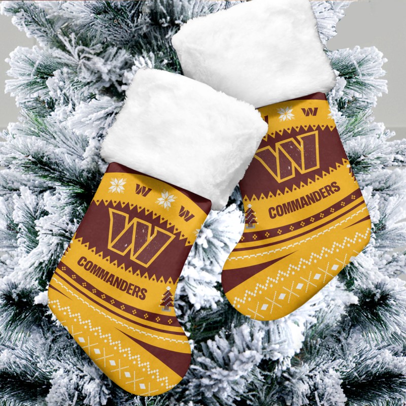 Washington Commanders Christmas Socks