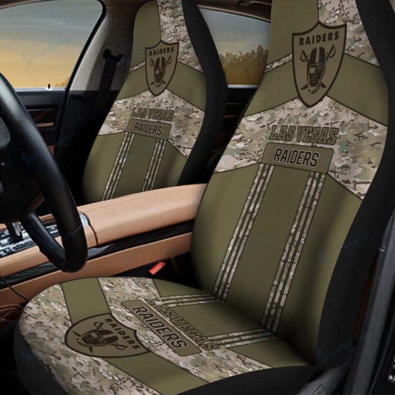 Las Vegas Raiders Car Seat Covers Design