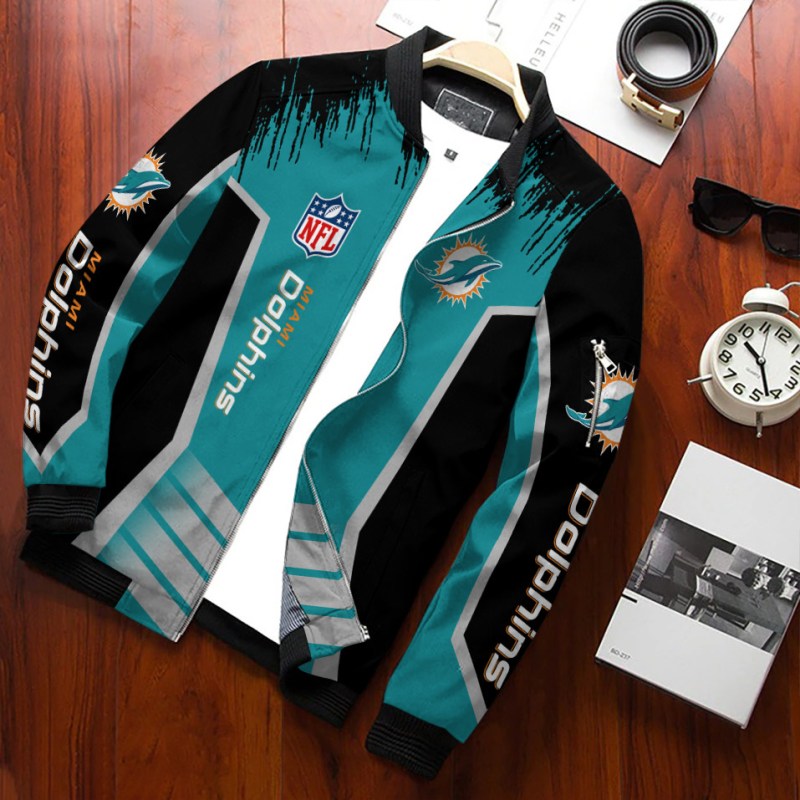Miami Dolphins Personalized Bomber Jacket 2