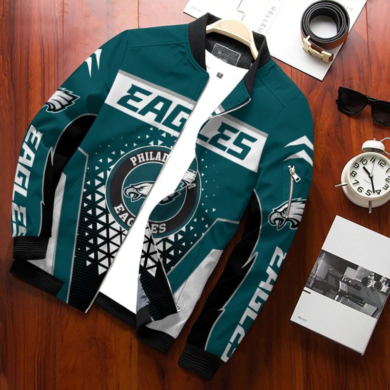 Philadelphia Eagles Bomber Jacket - Back View