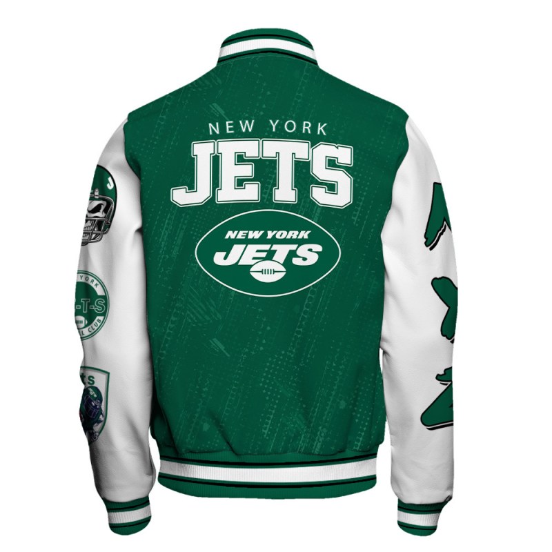 New York Jets Varsity Jacket Details