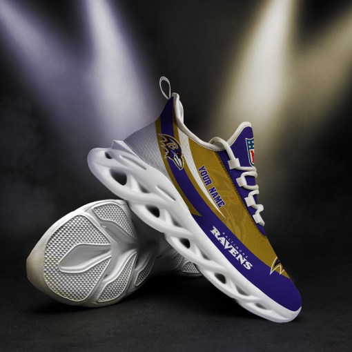 Baltimore Ravens Yezy Running Sneakers